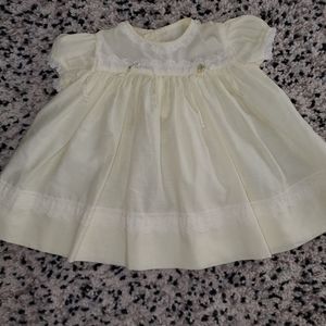 Vintage girls yellow dress